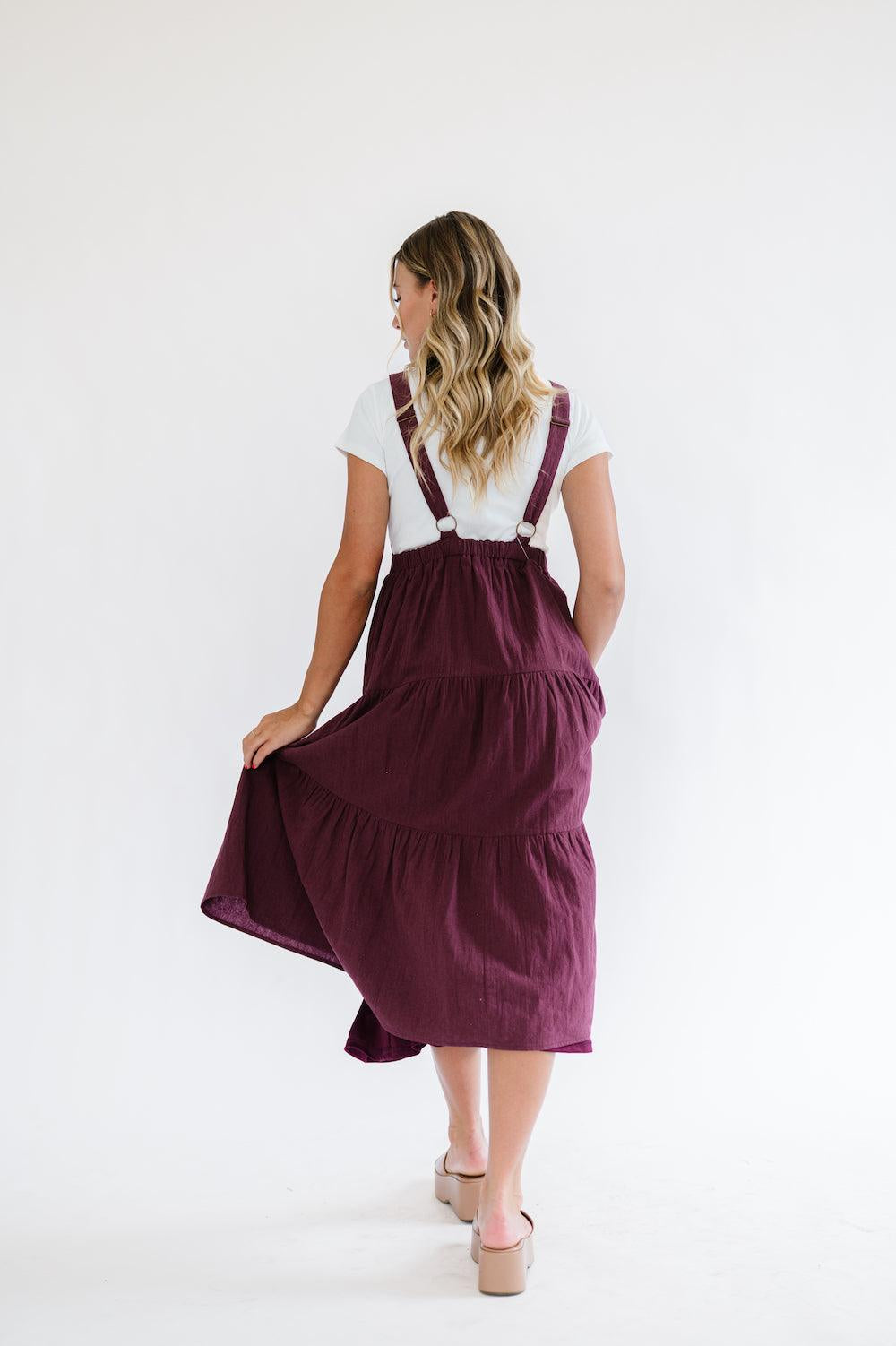 Shay Overall Dress | Plum | Milk & Baby