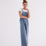 Cody Overall Jumpsuit in Dusty Blue | Milk & Baby