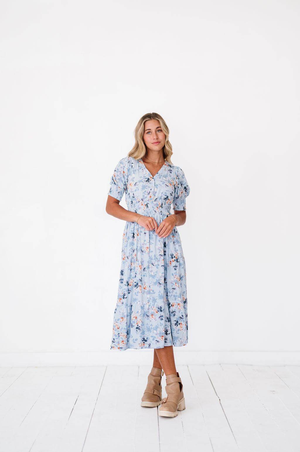 Margo Dress in Sky Blue | Milk & Baby