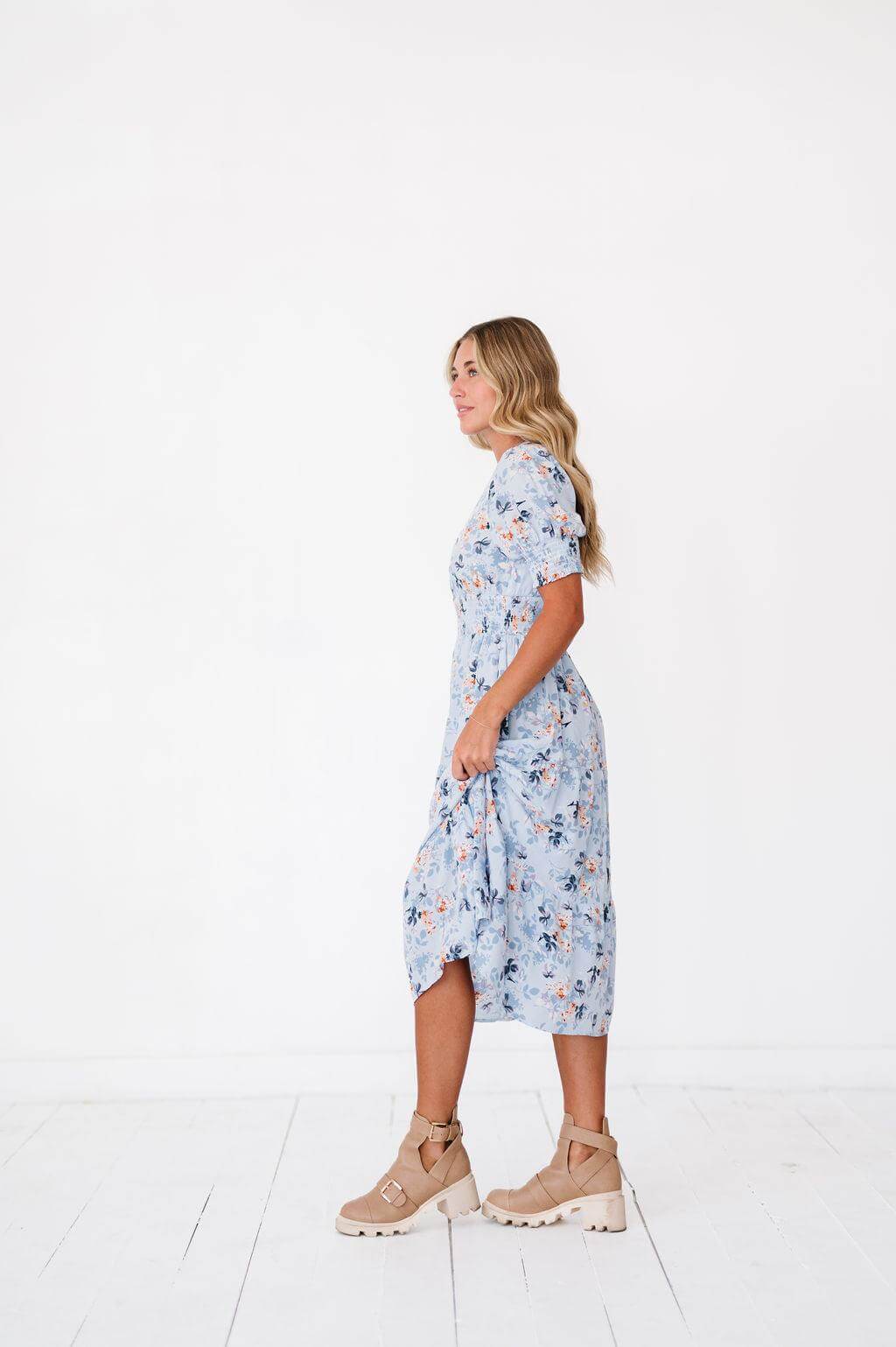 Margo Dress in Sky Blue | Milk & Baby