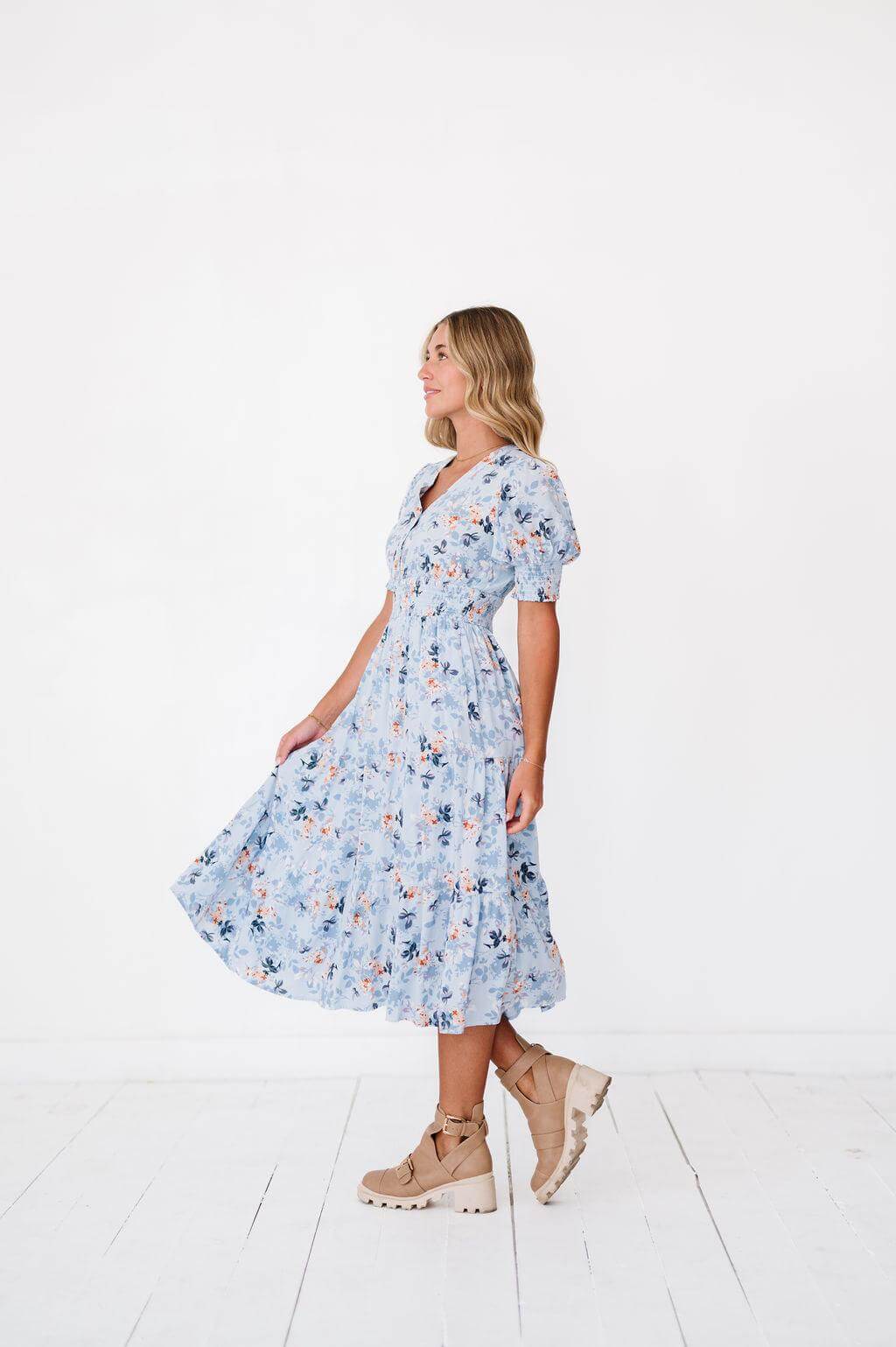 Margo Dress in Sky Blue | Milk & Baby