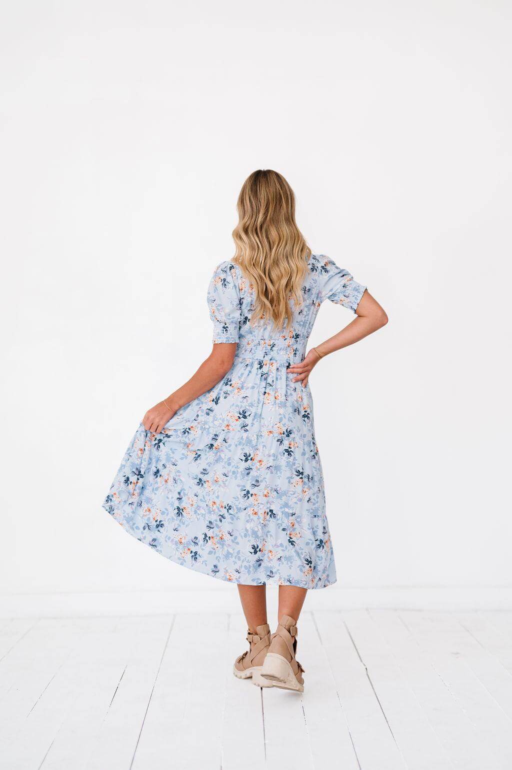 Margo Dress in Sky Blue | Milk & Baby