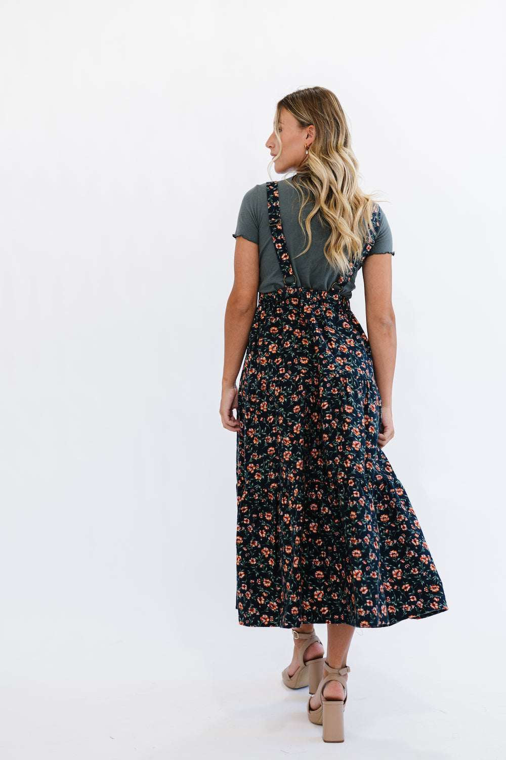 Shay Overall Dress | Floral Navy Milk & Baby