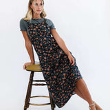 Shay Overall Dress | Floral Navy Milk & Baby