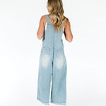 Frankie Denim Overalls - Light Wash | Milk & Baby
