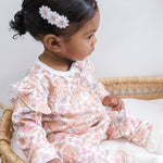 Luna + Luca Floral Jumpsuit + Bow | Milk & Baby