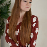 Vintage Santa | Women's Long Sleeve Bamboo Pajama