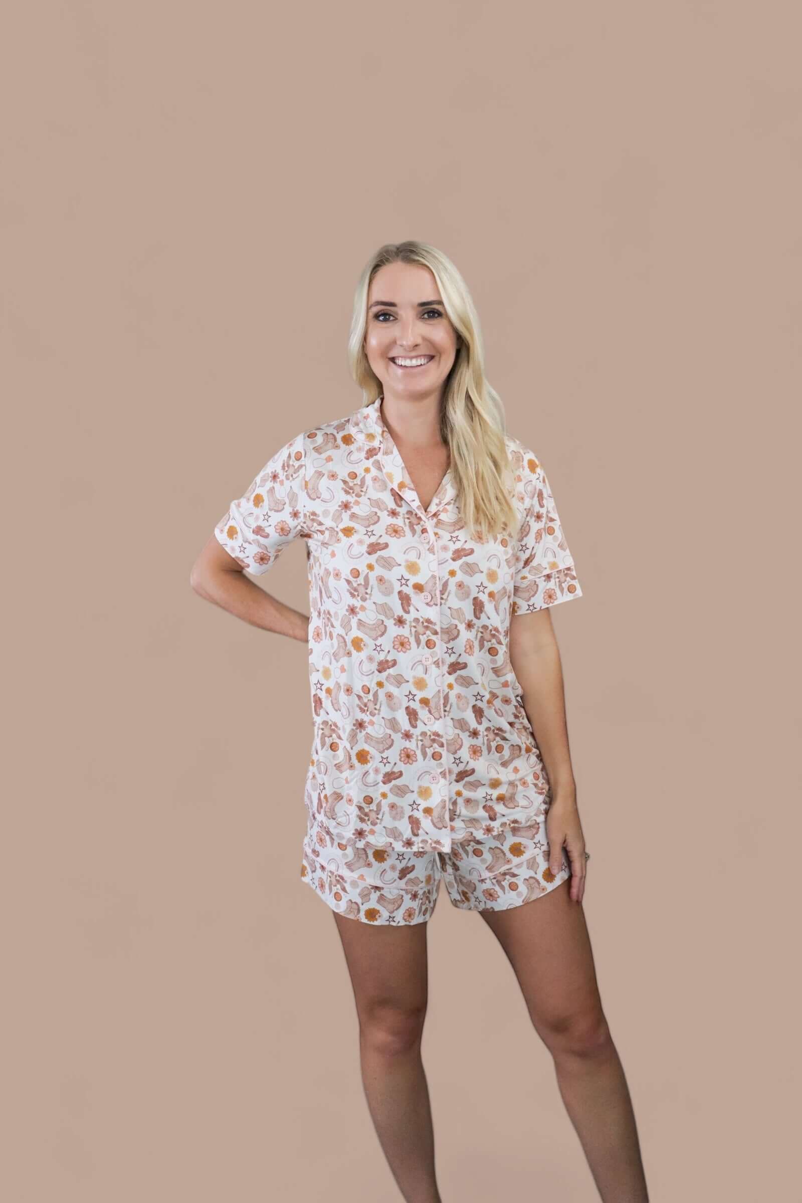 Flowers and Boots Women’s Dream Short Set | Milk & Baby