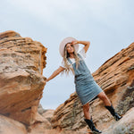 Jovi Denim Overall Dress | Milk & Baby