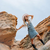 Jovi Denim Overall Dress | Milk & Baby