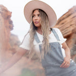 Jovi Denim Overall Dress | Milk & Baby