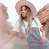 Jovi Denim Overall Dress | Milk & Baby