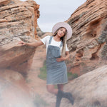 Jovi Denim Overall Dress | Milk & Baby