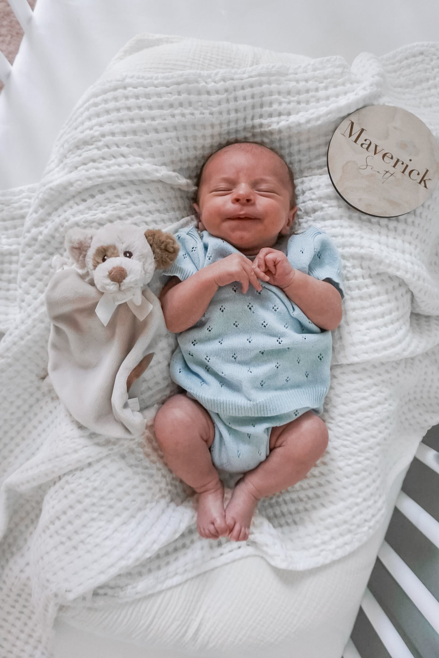 Luna + Luca Pointelle Set - Sky Blue | Milk & Baby