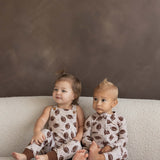 Football | Bamboo Zipper Pajamas