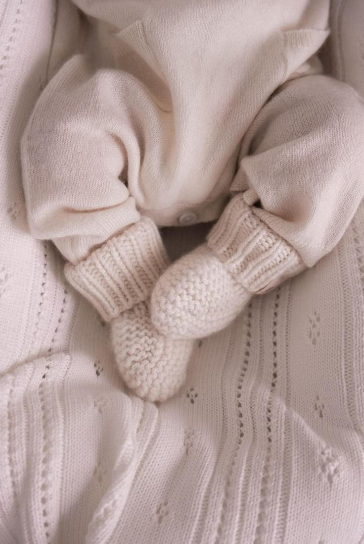 Luna + Luca Cashmere Luxxe Booties | Milk & Baby