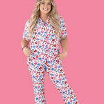 Red, White and Bows Women’s Relaxed Flare Dream Set | Milk & Baby