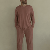 Men's Bamboo Pajamas | Red Gingham | Milk & Baby