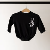 Midnight Skelly | Sweatshirt Romper