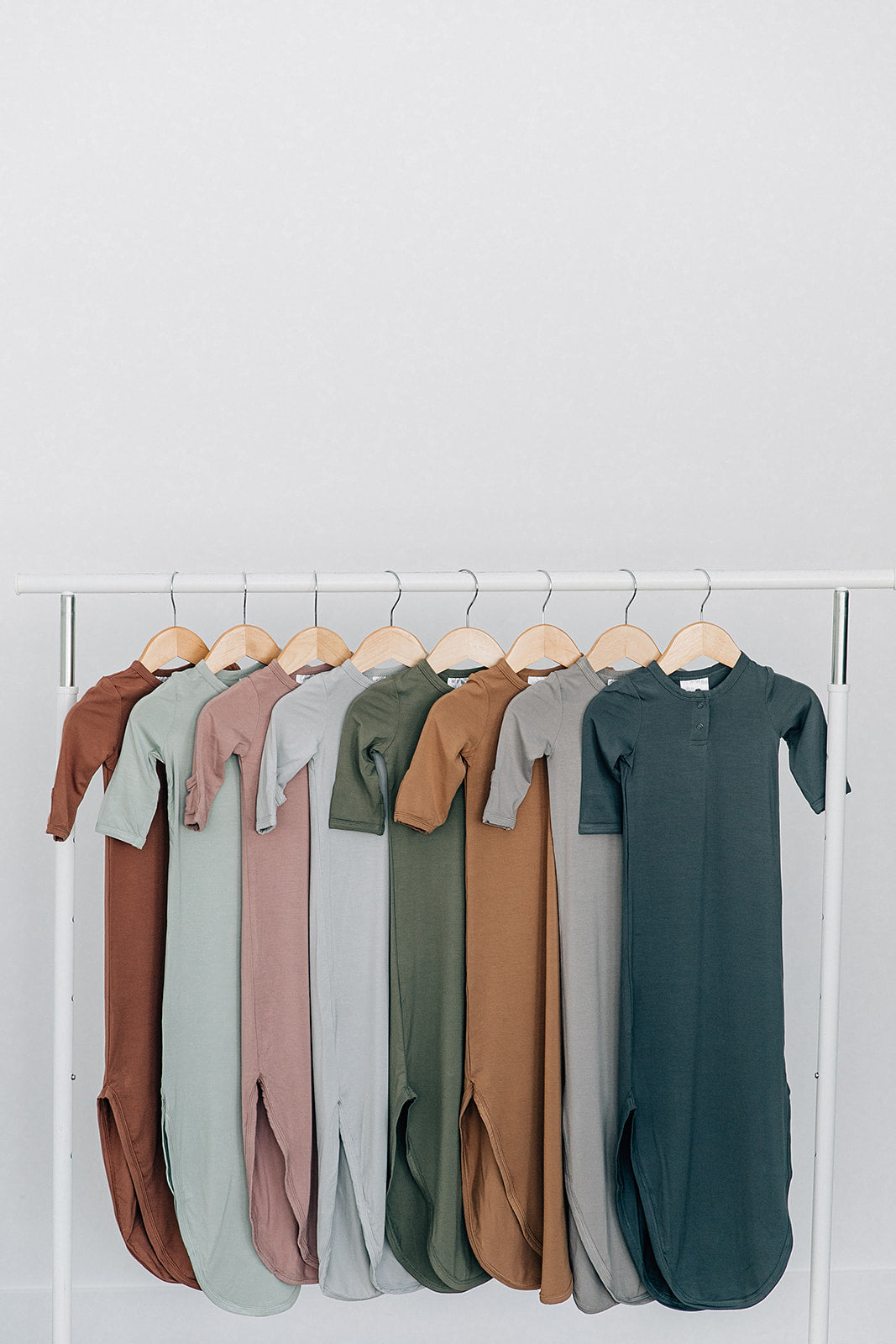Rust Bamboo Knot Gown | Milk & Baby