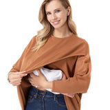 Let Loose Crossover Long Sleeve Maternity/Nursing Knit Top | Milk & Baby