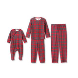 Christmas Tartan Plaid Family Matching Bamboo Pajamas | Classic holiday charm meets cloud-soft comfort in these Christmas tartan plaid family pajamas. Crafted from a breathable, hypoallergenic bamboo-spandex blend that's gentle on sensitive skin, these co
