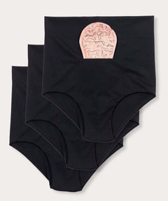 FourthWear Postpartum Recovery Underwear set of 3 + Between Legs Perineal Ice Heat Pack Saver Set | Milk & Baby