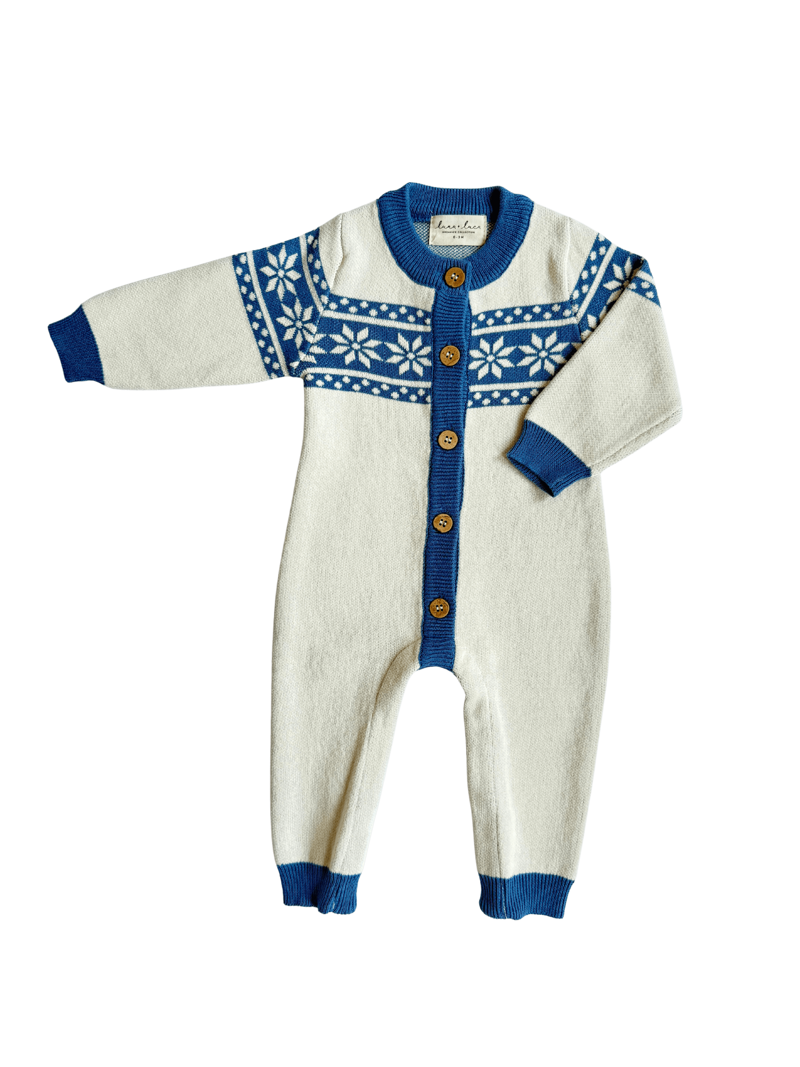Fair Isle Jumpsuit | Milk & Baby