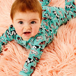 Soft & Stretchy Zipper Footie - Farm Friends | Milk & Baby
