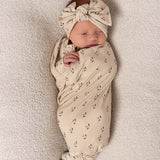 Flora | Bamboo Swaddle | Milk & Baby
