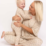 Flora | Women's Boxy Tee Lounge Set | Milk & Baby