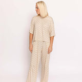 Flora | Women's Boxy Tee Lounge Set | Milk & Baby