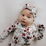 Floral Newborn Knotted Baby Gown