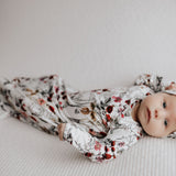 Floral Newborn Knotted Baby Gown