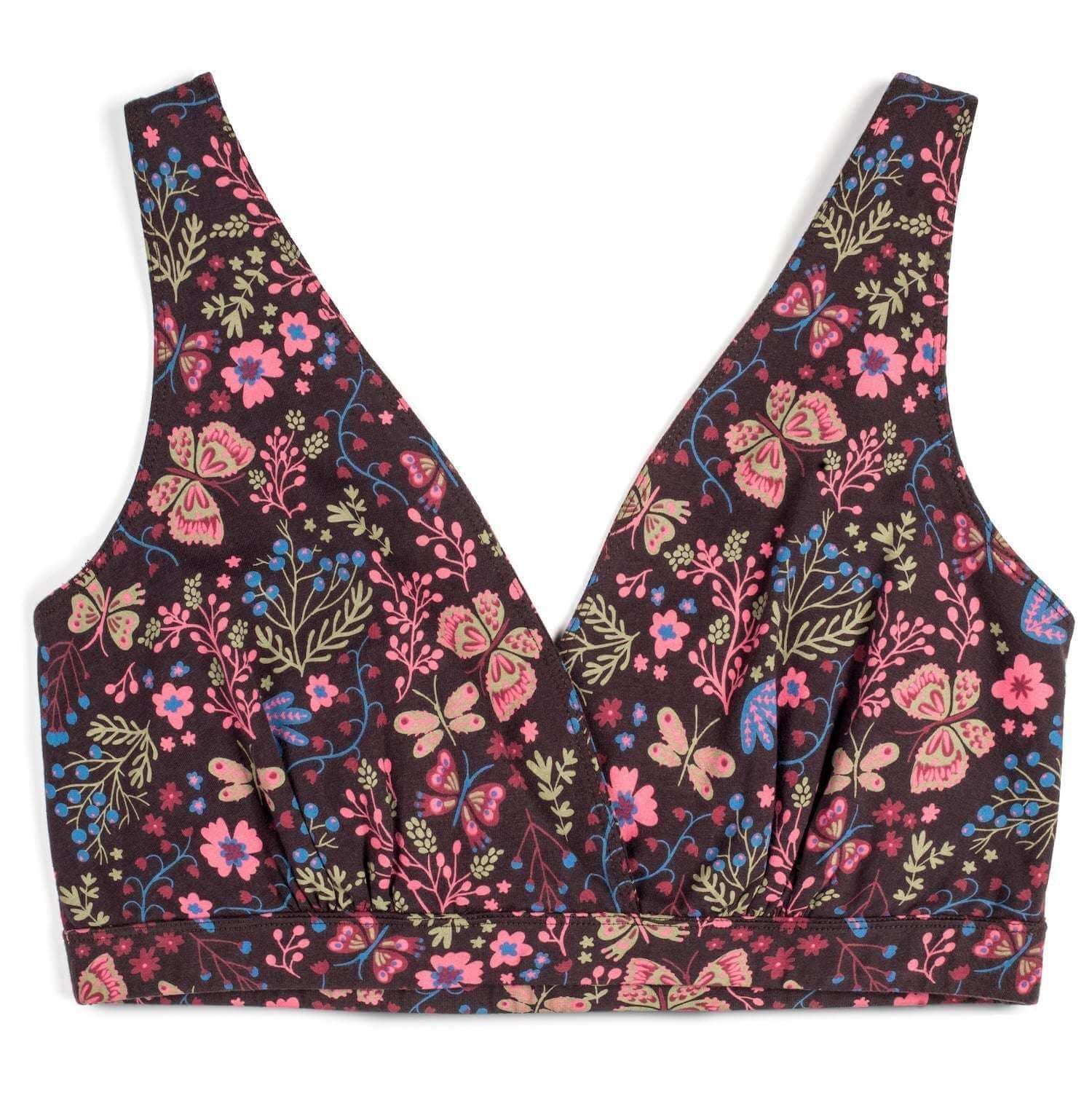 Cross-Front Pull-Over Nursing & Maternity Bralette - Flower Child | Milk & Baby