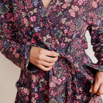 Organic Cotton Women’s Lounge Robe in Flower Child | Milk & Baby