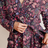 Organic Cotton Women’s Lounge Robe in Flower Child | Milk & Baby