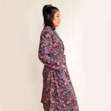 Organic Cotton Women’s Lounge Robe in Flower Child | Milk & Baby