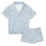Birth Flowers Women’s Button Polo Short Pajama Set | Milk & Baby