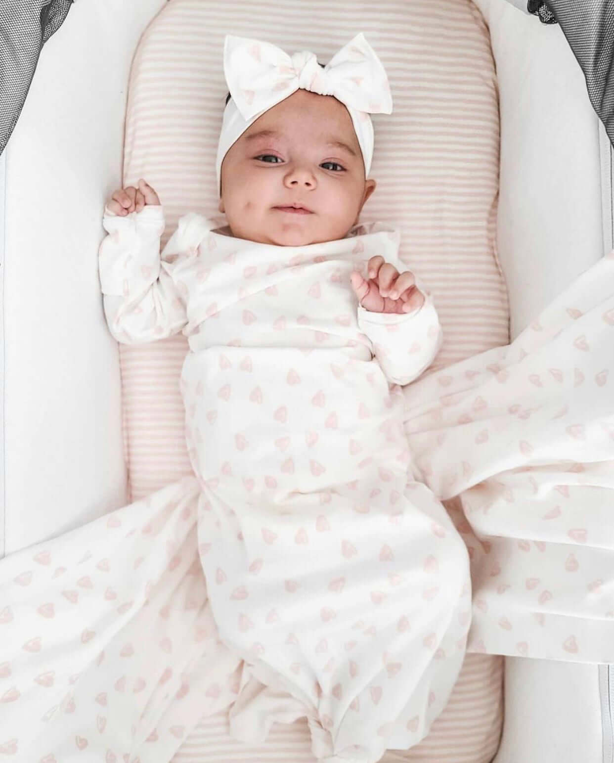 Forever Mine, Blush | Organic Newborn Nest | Milk & Baby