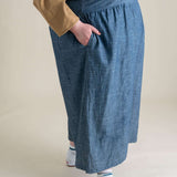 Backyard Jumpsuit in Indigo Chambray | Milk & Baby