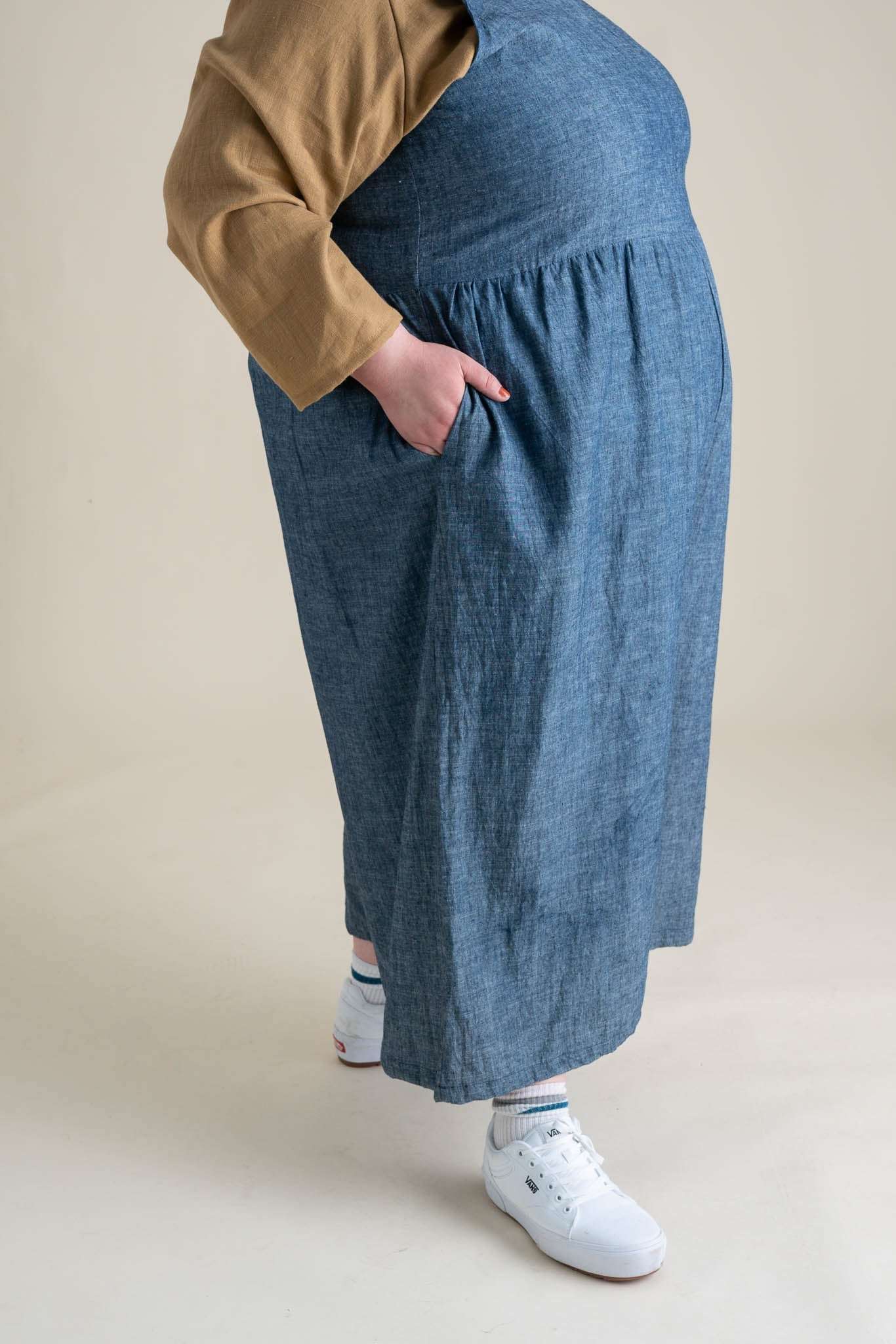Backyard Jumpsuit in Indigo Chambray | Milk & Baby
