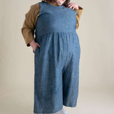 Backyard Jumpsuit in Indigo Chambray | Milk & Baby