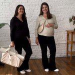 Nursing & Maternity Everywhere Long-Sleeve Wrap Blouse | Moss | Milk & Baby