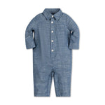 Long Sleeve Button Front Romper | Milk & Baby