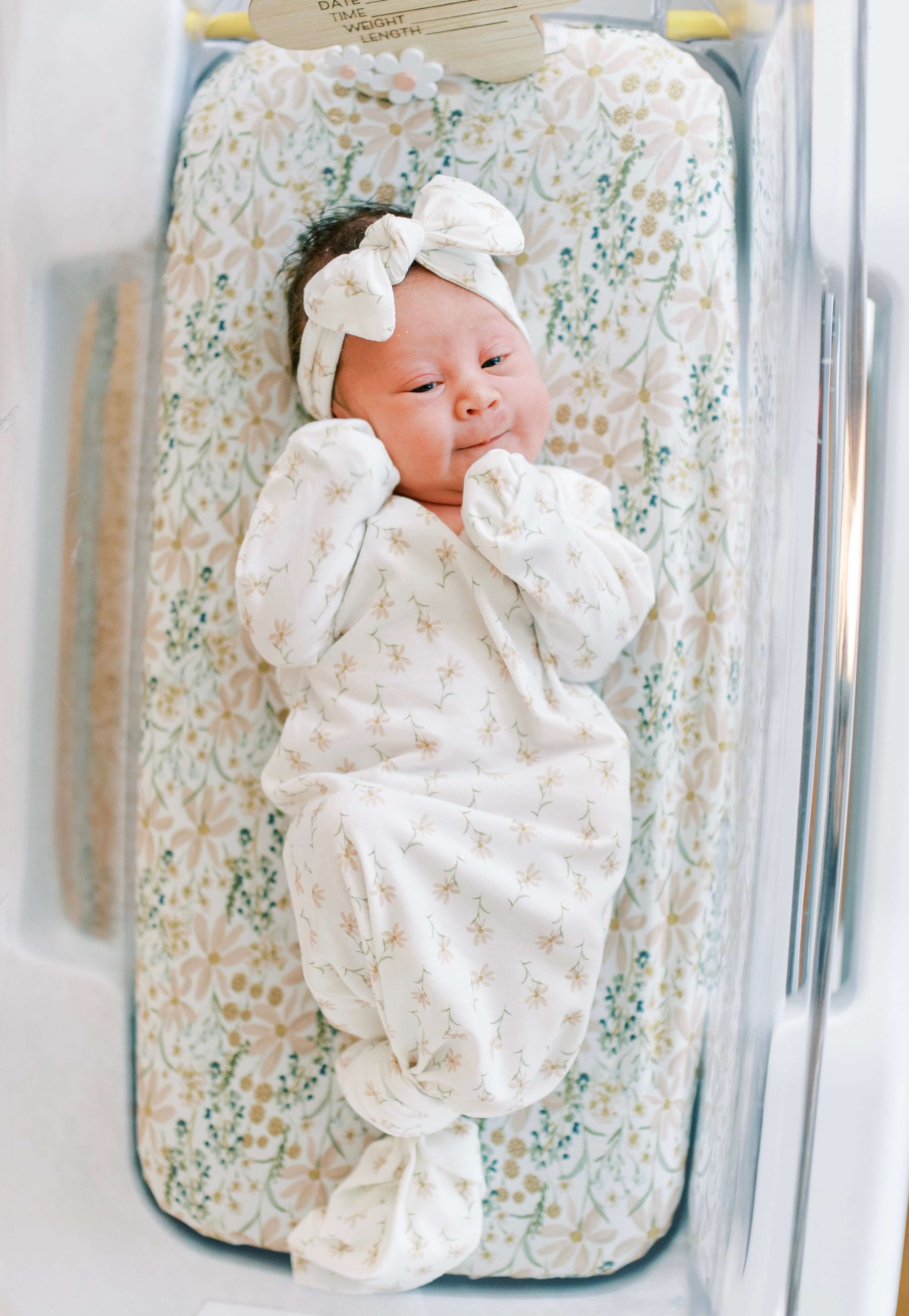 Gracie | Knotted Gown Set | Milk & Baby