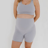 AXK CORE Maternity Bike Short | Light Gray
