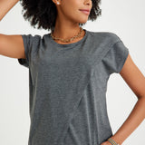 Handy Crossover Short Sleeve Cotton Maternity/Nursing Top | Milk & Baby