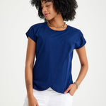 Handy Crossover Short Sleeve Cotton Maternity/Nursing Top | Milk & Baby
