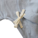 Soft Blue Pointelle Baby Kimono Onesie
